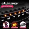 Jetour Traveller Grille LED DRL, Seven-Color, APP-Controlled, Waterproof, Smoked Grille with Small Yellow Light.