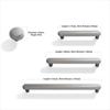 Zinc Alloy Cabinet Handles Solid Construction Solid Color Drawer Handles Durable Kitchen Handles Door Cabinet Cabinet Hardware