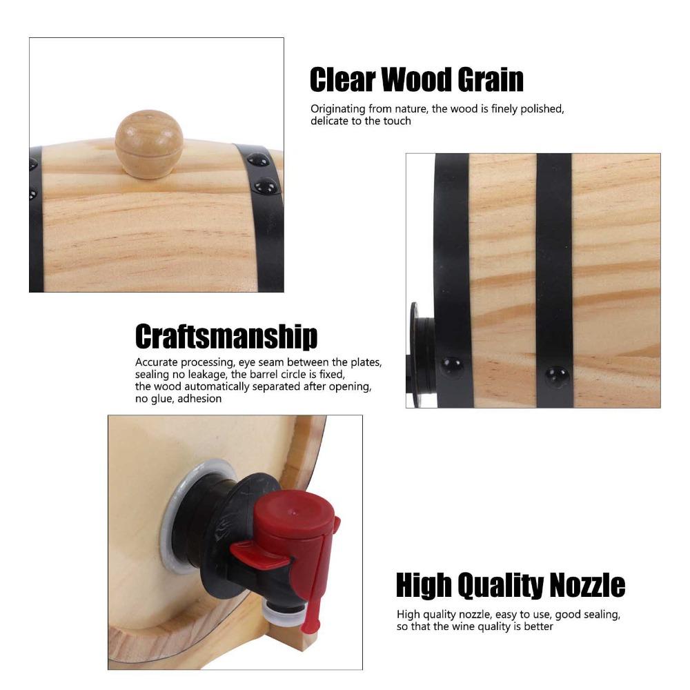 7 piece With Stand Wine Aging Barrels Pine Wood Wooden Wine Barrels Beer Barrels Catering Event