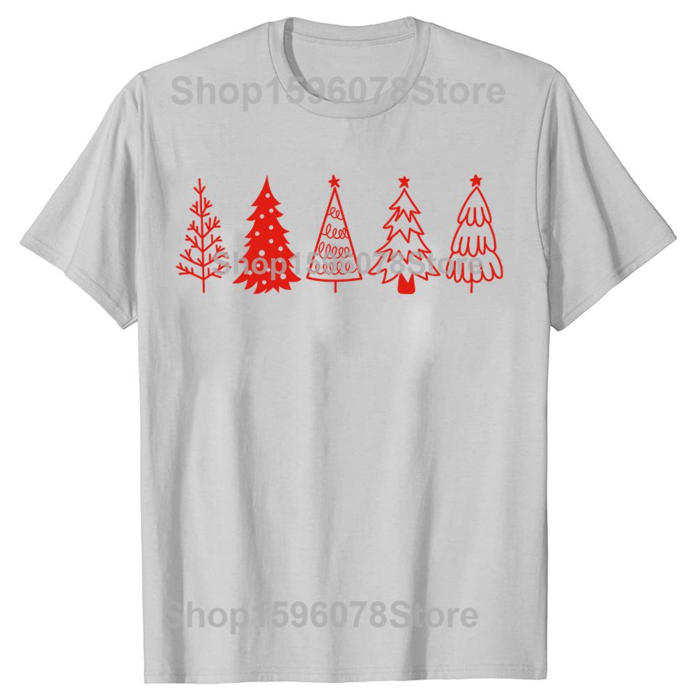 Funny Christmas The Most Wonderful Time of The Year Tee Xmas Tree Tshirts Men Casual Loose Crewneck Collar Hip Hop T Shirt