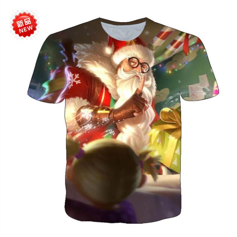 New short sleeved T-shirt with King of Glory print, youthful and fashionable round neck