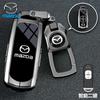 Leather 2 3 Buttons TPU Key Holder For Mazda 2 3 5 6 CX7 CX9 RX8 MX5 MPV Demio Car Key Cover Case Remote Shell Fob Bag Protector JYE3