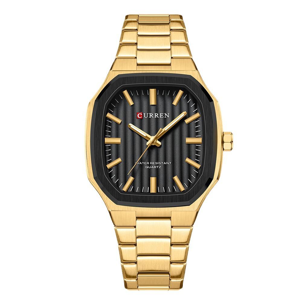 Curren Men's Fashion Steel Band Quartz Business Watch - Model 8458