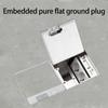Waterproof Stainless Steels Marble Floor Socket Box Embedded Flat Thin Floor Plug Socket Flat Floor Concealed Socket