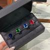 Ring Female Niche Light Luxury Gemstone Live Adjustable Personalized Index Finger Ring Jewelry