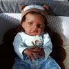 20 Inch High-quality Painted Reborn Doll Lanny Deep Skinned Cute Doll Simulated Baby