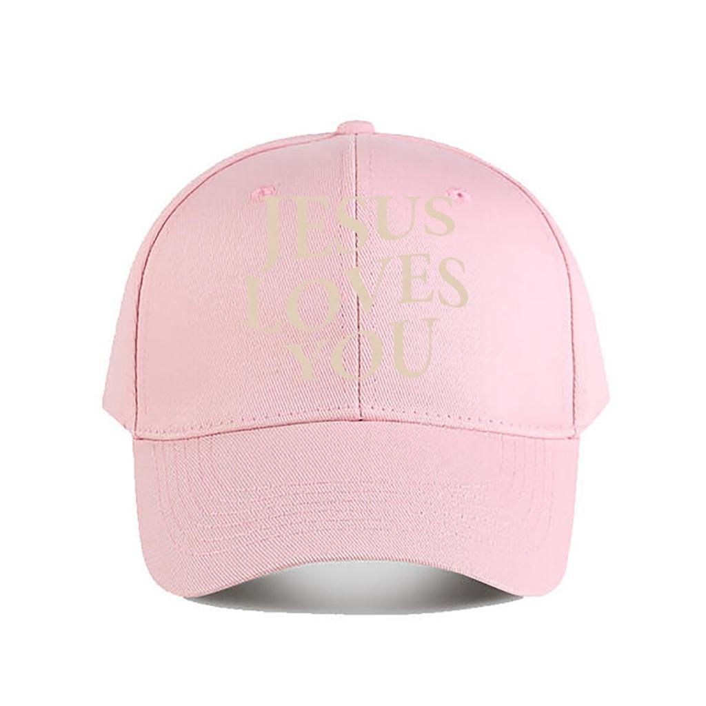 Jesus Loves You Christian Canvas Wall Art Baseball Cap Fashion Unisex Sunhat Womens Outdoor Sports