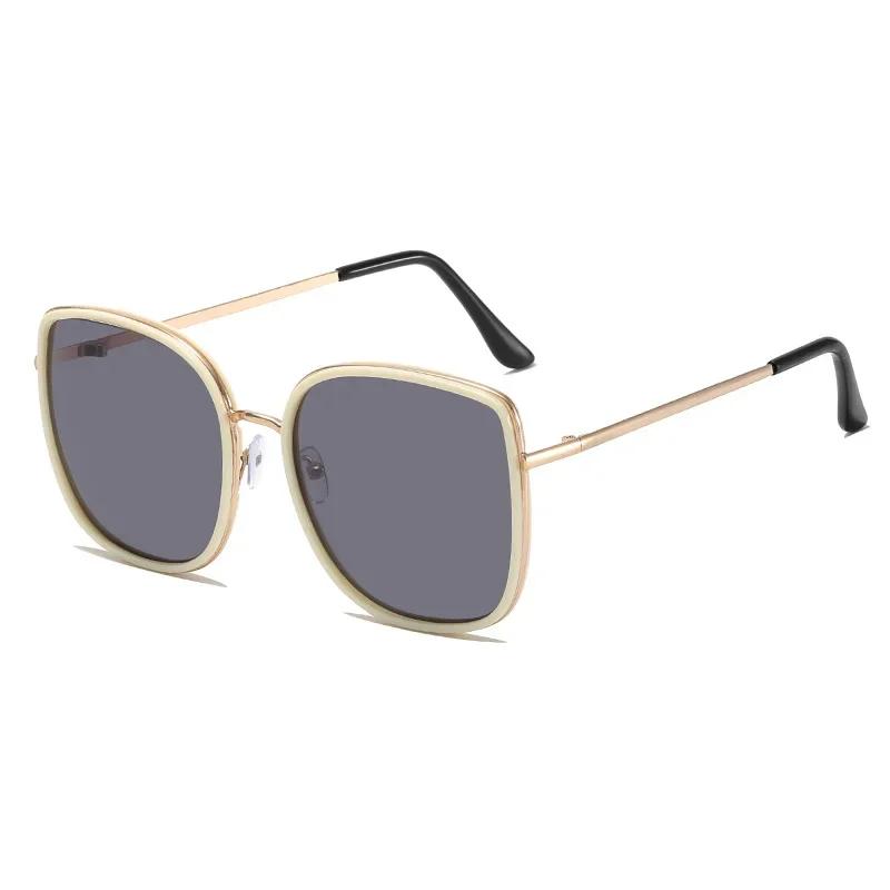 New Women Designer Sunglasses Luxury Large Frame Sun Glasses Female Classic Vintage Glasses UV400 Outdoor Eyewear