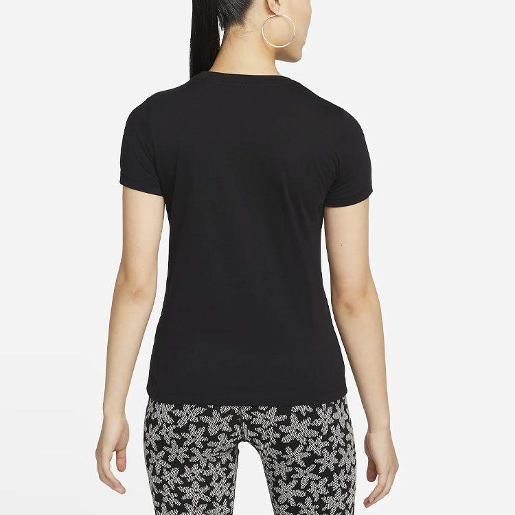 Nike T-shirt Donna Nera Girocollo Vestibilità Media Dritta DN5859-010