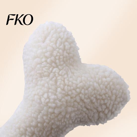 Sound Producing Dog Toy Plush Squeaky Bone Toy, Soft Lamb Wool Chewing with Built-in Sound, Washable Interactive Fetch Chew for Small Medium