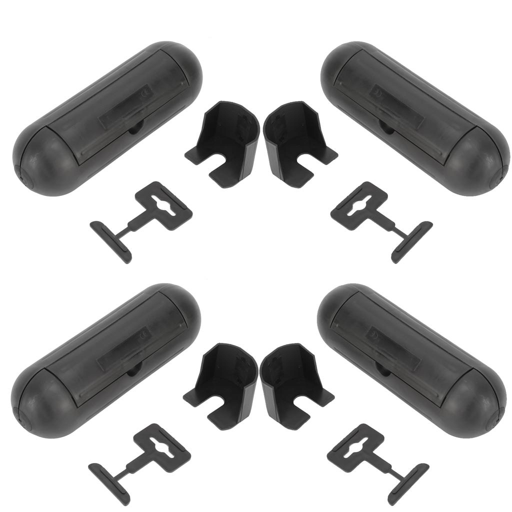 4 Packs Extension Cord Safety Cover Waterproof Junction Box Connector for AWG14 AWG16