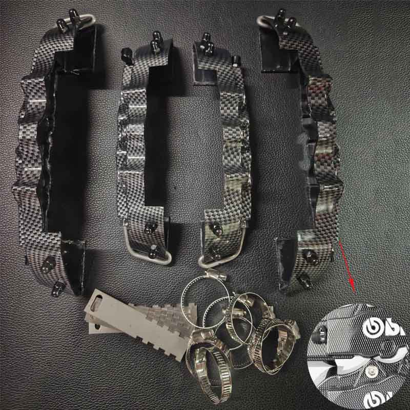 

2*2 pc Fixing By Screws, ABS Plastic Brake Caliper Cover, 3D Style,Carbon Fiber ,Come With Fix Parts,Car Accessories 2 pc M and 2 pc S