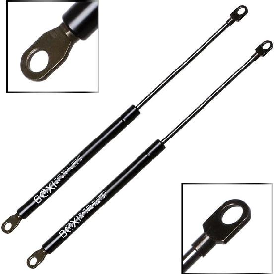 

Qty(2) BOXI 6923 Universal Lift Supports Shocks Extended Length: 15.00 Inches Compressed Length: 9.40 Inches Force: 30 Lbs Eyelet End Shocks 6923