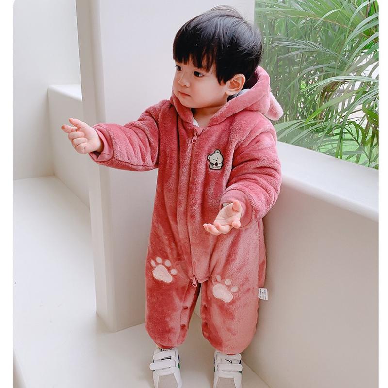 Geeignet für Babykleidung im Alter von 0-2 Jahren: Herbst- & Winter-Outfits, Einteiler, Trage-Oberbekleidung, Verdickte Krabbelanzüge