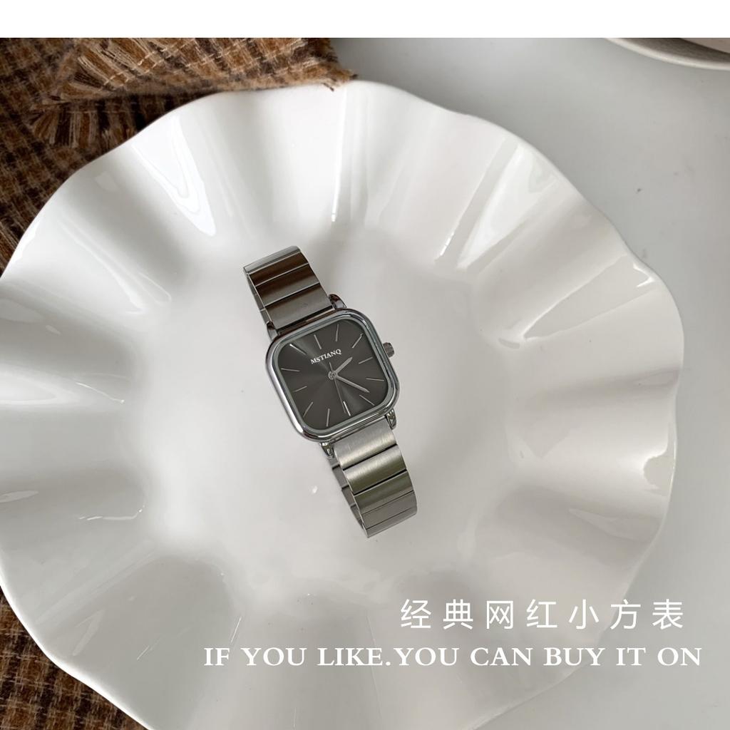 Watch Niche Simple Fashion Square Versatile Retro Temperament Retro Watch Women'S Watch