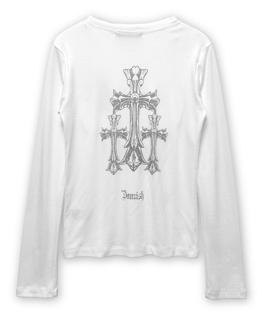 Damiswi Triple Cross Long Sleeve_White