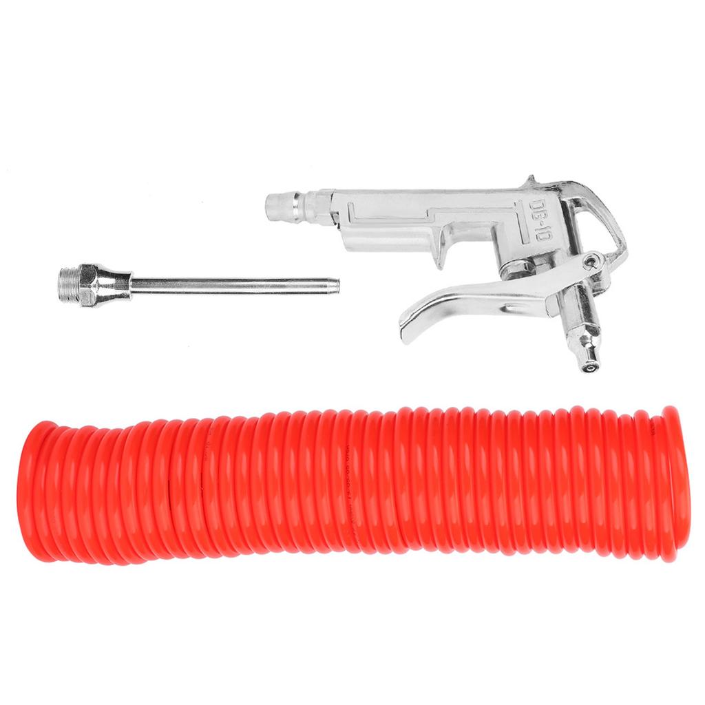 Aluminum Alloy Air Duster Blow Gun with 9m Spring Hose Dust Removal Cleaning Tools