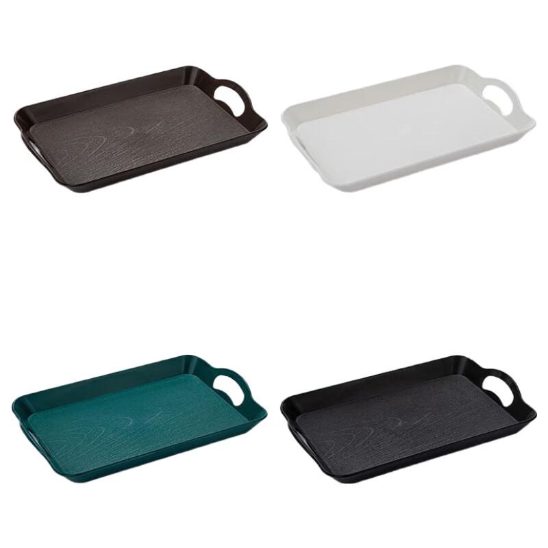 Jingyu Mei Rectangular Anti-slip Plastic Serving Tray