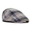Women's Plaid Square Newsboy Hat Beret Spring and Summer Duckbill Hat Vintage British Sunshade Breathable Forward Hat Adjustable Size