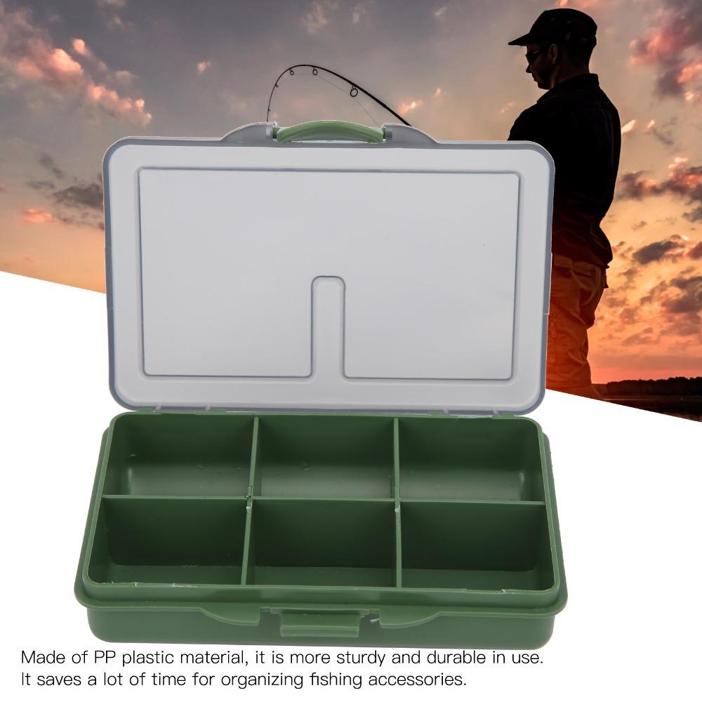 

2PCS Mini Tackle Storage Box 4-8 Compartment Fishing Lure Box Durable Fishing Tackle Box Fishing 6 Compartments
