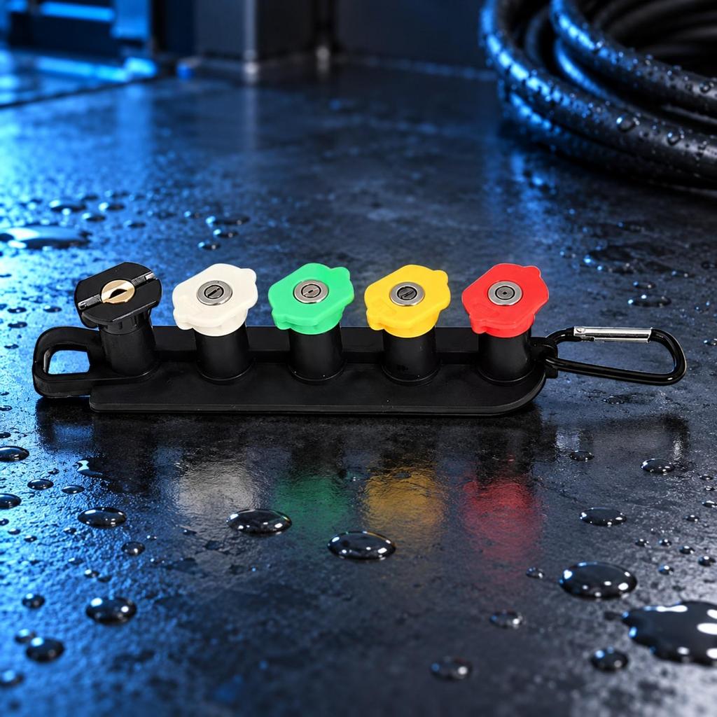 Highpressures Washer Spray Nozzles with Holder Compact Nozzle Portable for Vehicle