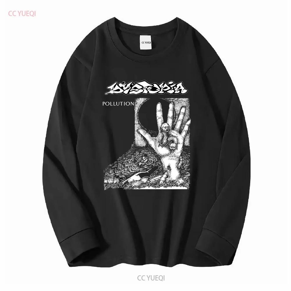 Dystopia T Shirt Band For AN28865 Vintage Washed Fashion Comfortable Slightly Breathable Homme Stretched Top For Everyday Wear