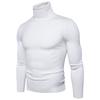 Sheath Slim Fit Men Sweater Knitted Pullovers Turtleneck Jumpers Solid Long Sleeve Slim Fit Basics Casual Standard Wool
