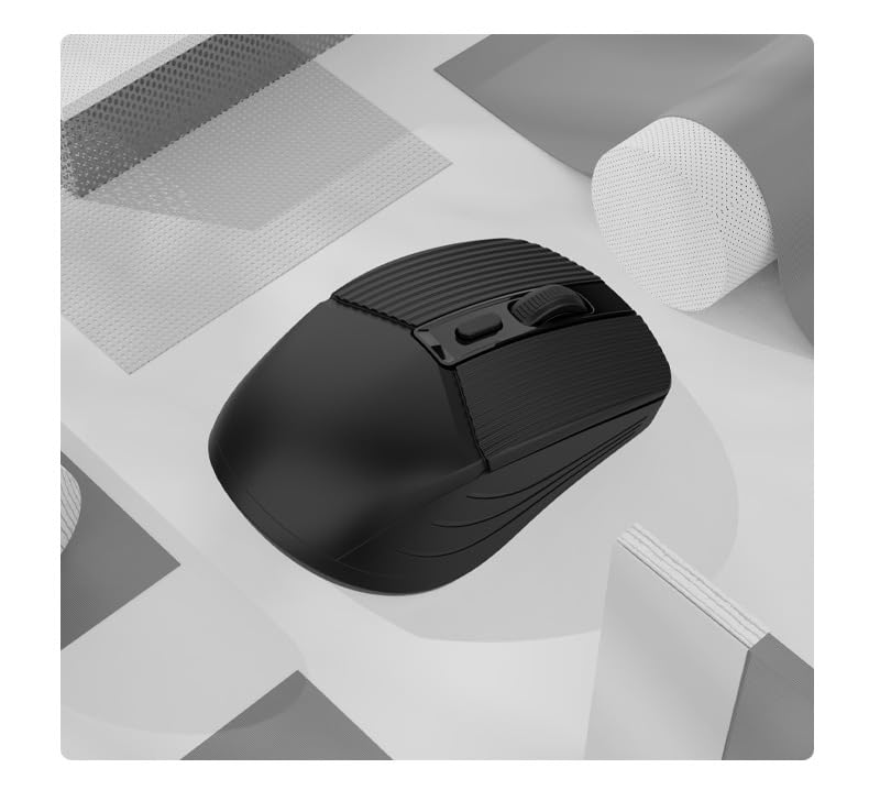 Wireless Bluetooth Silent DPI Ergonomic Suitable for Compatible with Mouse, Design, 3-Stage Switching, Type-C Rechargeable, Design, 2.4GHz Optical,