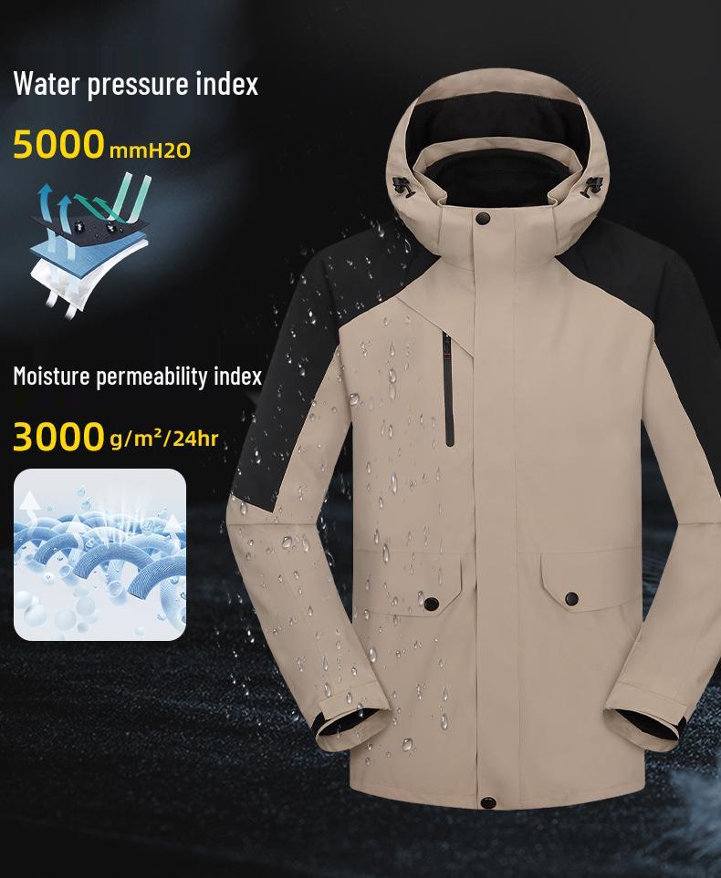 Neues High-End Winddichtes Jacken- & Hosen-Set: Unisex, Wasserdichter Drei-in-Eins, Warmer Ski- & Bergsteigeranzug