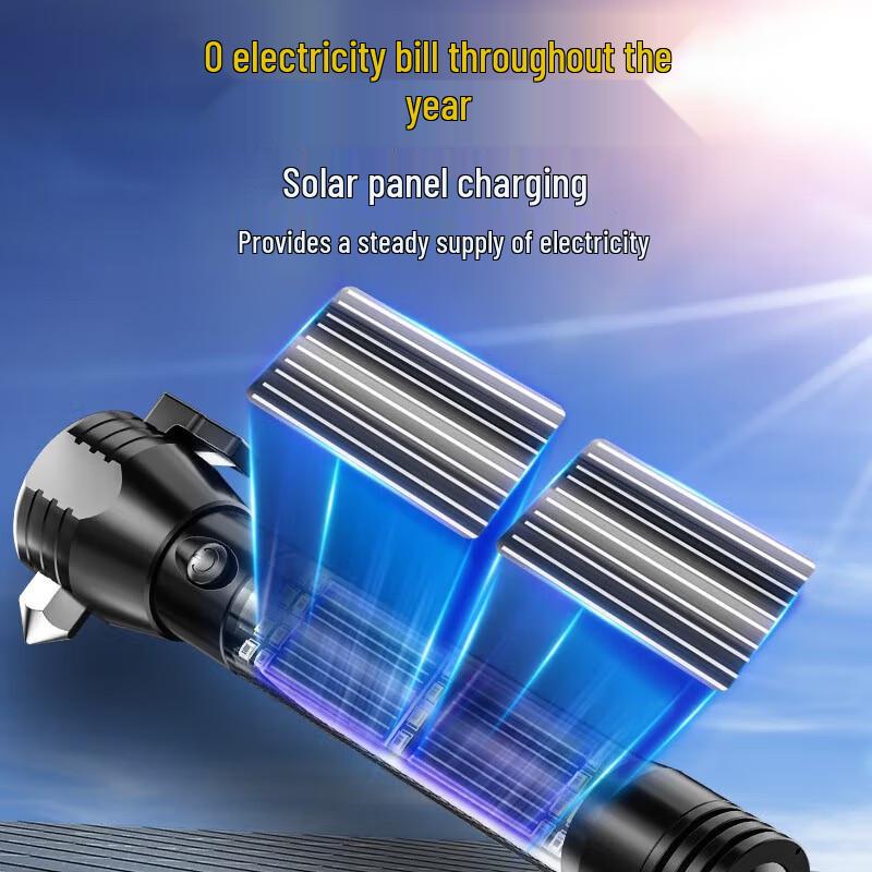 SHENYU Solar Rechargeable Multifunctional Flashlight