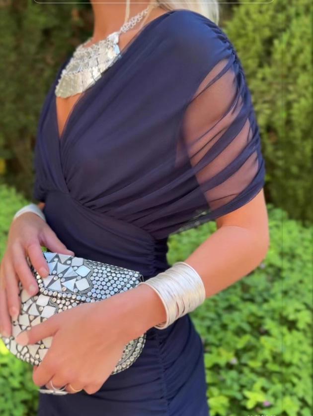 2025 European Style Women's Chiffon Off-the-Shoulder Bandage Dress - Floral Print