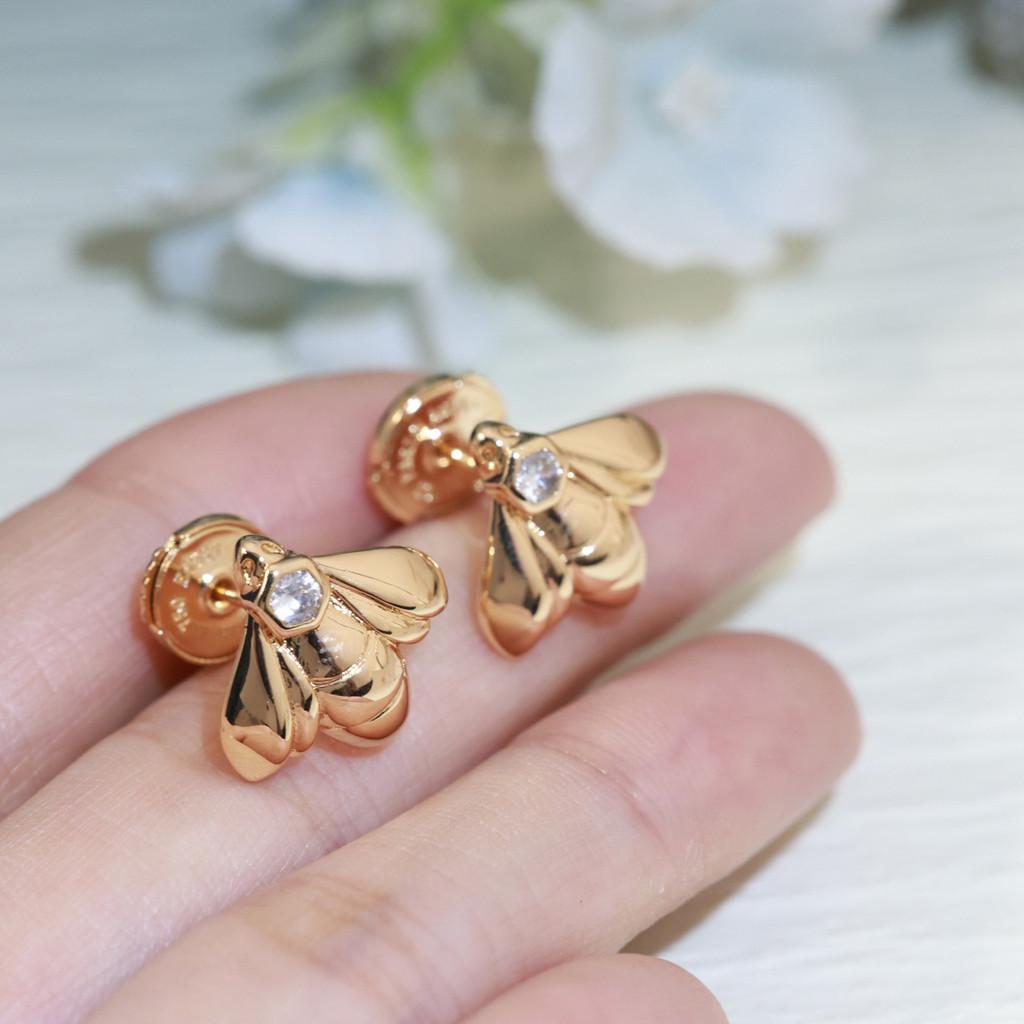 

Krabee Earnail Silver Needle Women Can Wear, Adding Rivet Elements Fashionable and exquisite high-end customized electroplating 18k gold розового золота