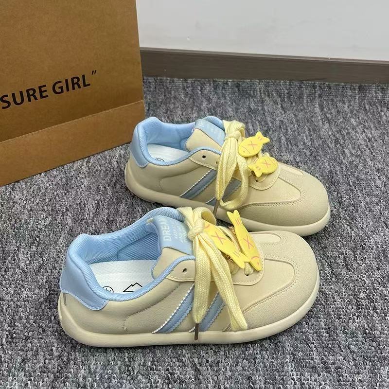 

Niche versatile board shoes women s new spring and autumn platform student small fish white shoes casual shoes 40 жёлтый