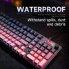 Furycube IP98 New 98-Key Waterproof USB-C Membrane Keyboard with RGB Backlit Detachable Wired Knob for Gaming Office Desktop Use