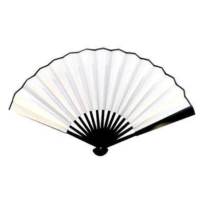 Decorative Fan, Large, 33cm, White, 504999, Perfect for Display, White Fan, Large Jumbo Fan, Japanese Style Fan