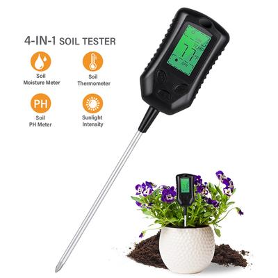 Tester PH del terreno multifunzionale ad alta precisione Umidità del suolo/PH/Temperatura Intensità della luce solare