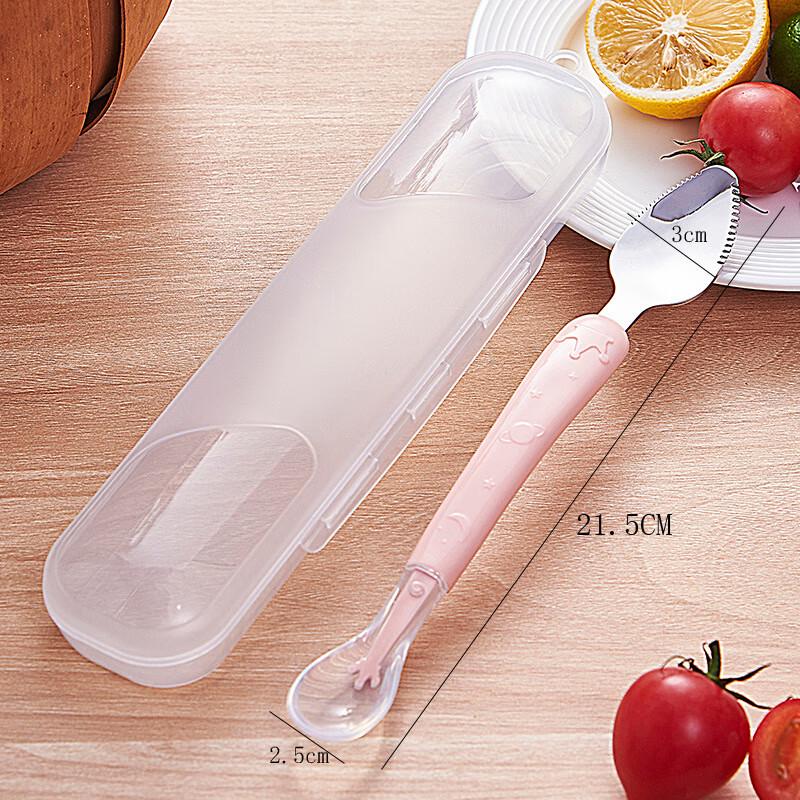 OJW Baby Double-Headed Fruit Scraper Spoon