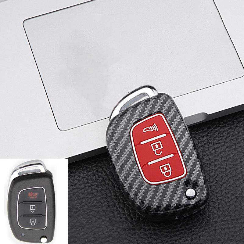 3 4 Button Abs Car Smart Key Case Cover For Hyundai Tucson Santa Fe Rena Sonata Elantra Creta Ix35 Ix45 I10 I30 I40 Accessories
