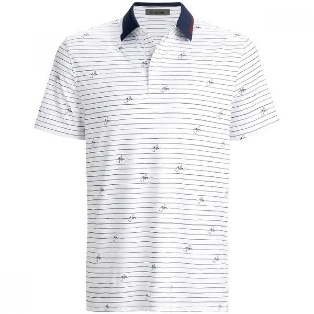 

Zippo Men S Golf Wear Functional Stripe Golf Shirt Gmp000052 SNOW M100