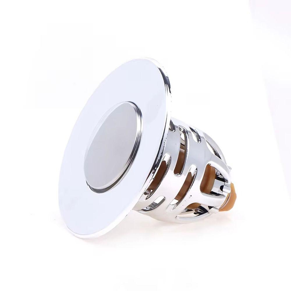 2Pcs Shower Sink Plug Bounce Up Press Type Wash Basin Stopper Universal Drain Filter Hair Catcher Bathroom Kitchen Accessories