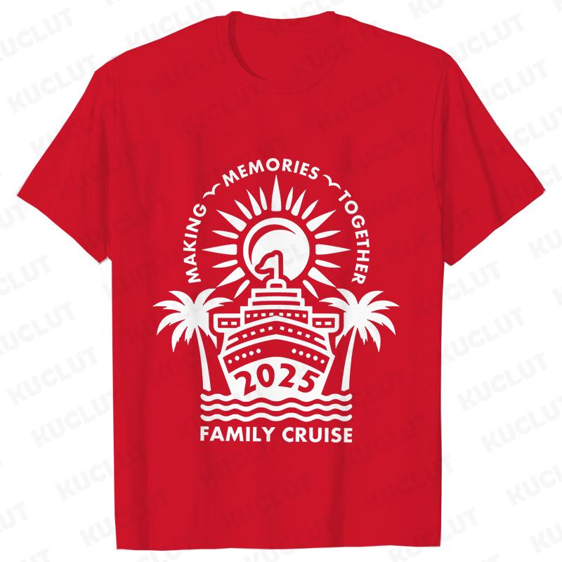 Family Cruise 2025 Tshirts Family Making Memories Together Tshirts Holiday Vacation Trip Shirt Cruise Squad T Shirts Tops