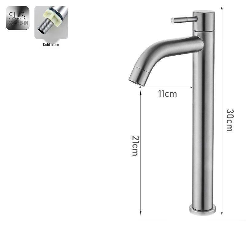 Lindong 304 Stainless Steel Bathroom Basin Faucet
