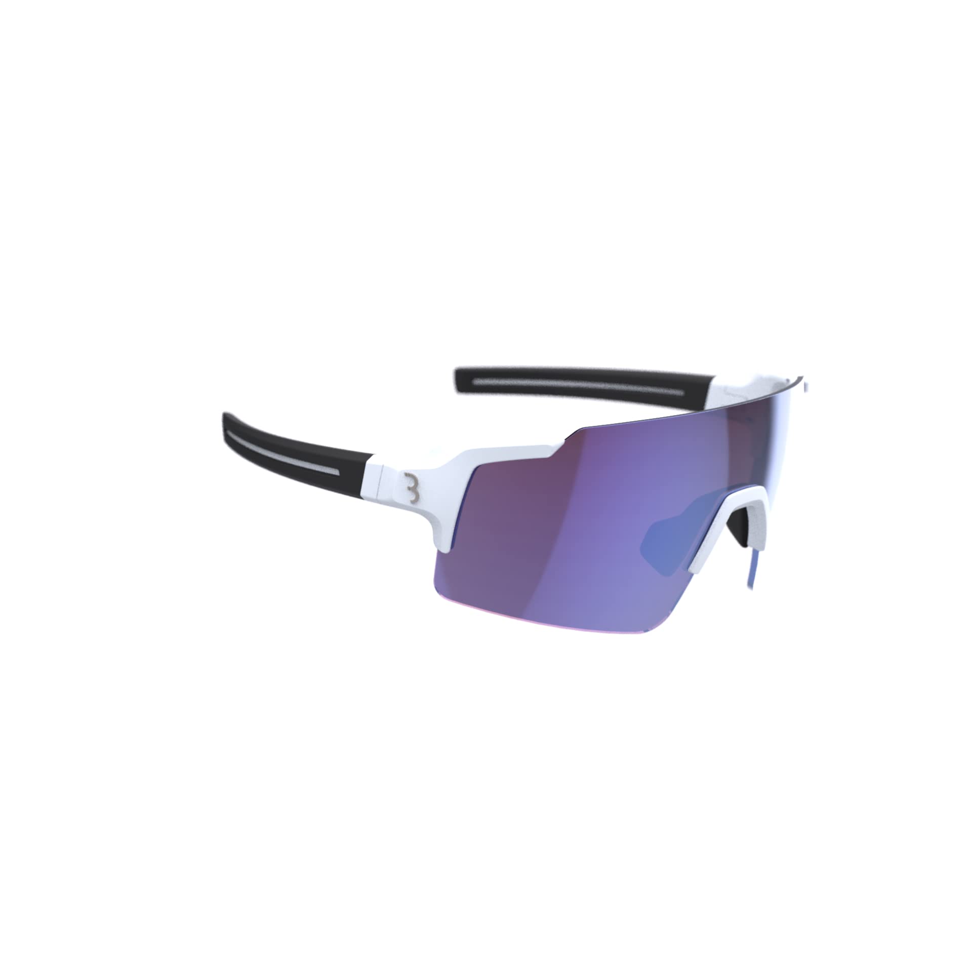 

BBB Full View HC Sports Blue Matte Sunglasses, Mirror, White, BSG-70