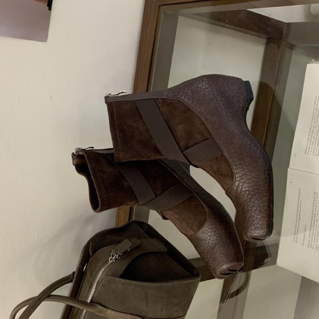 2025 autumn and winter new round head inner coarse heel matte low tube splicing suede thin pile Martin women's short boots