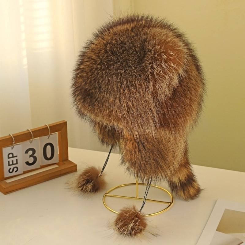 Keep Warm Parent Kids Plush Hat Winter Mongolian Hat for Outdoor Cycling Skiing