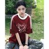Summer pure cotton funny graphic print t shirt for Women O-neck short sleeve T-shirts casual oversized y2k Tops streetwear young girl