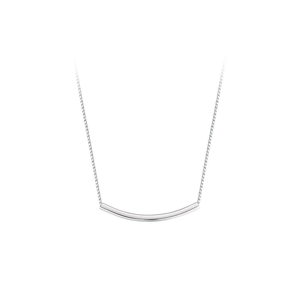 Collana a forma di faccina sorridente in argento sterling 925 da donna versatile di nicchia collana sorriso catena clavicola lusso a luce fredda semplice gioielli quotidiani per feste regali