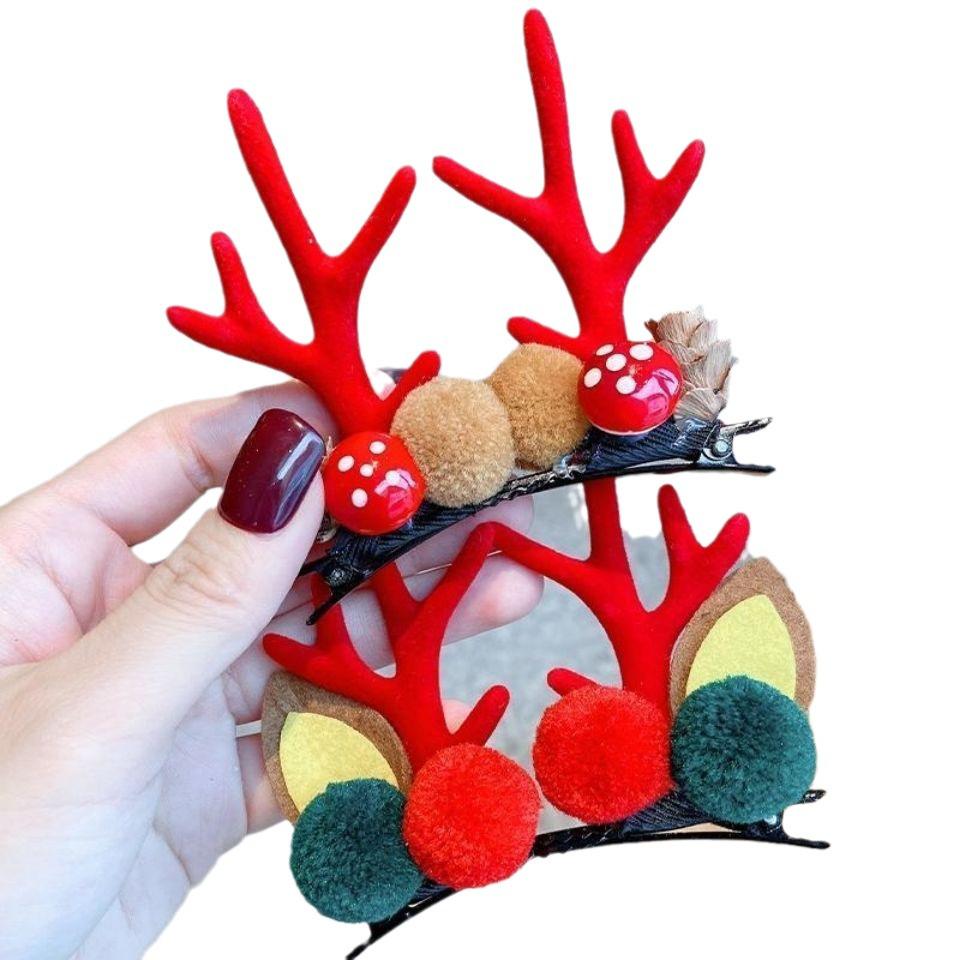 2024 Weihnachts-Rentier-Geweih-Haarspange für Kinder