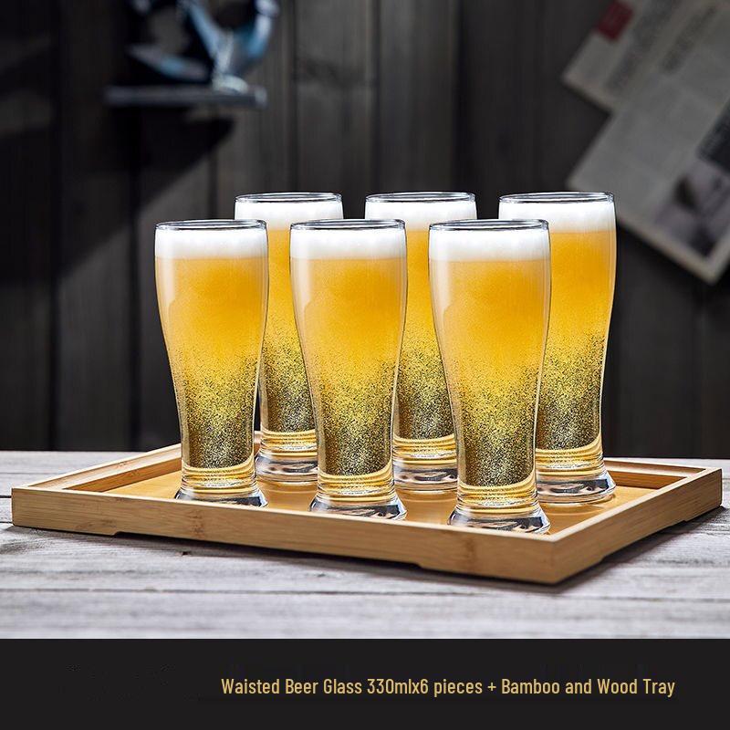 Набор бокалов для пива в форме песочных часов
