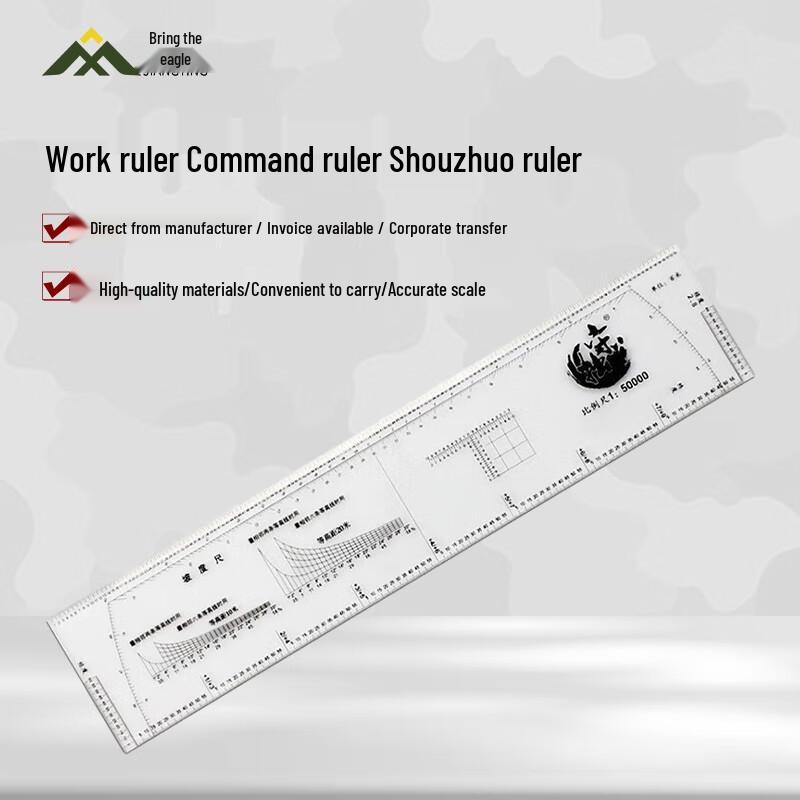 Jiangying High-Precision 1:50000 Latitude and Longitude Coordinate Ruler